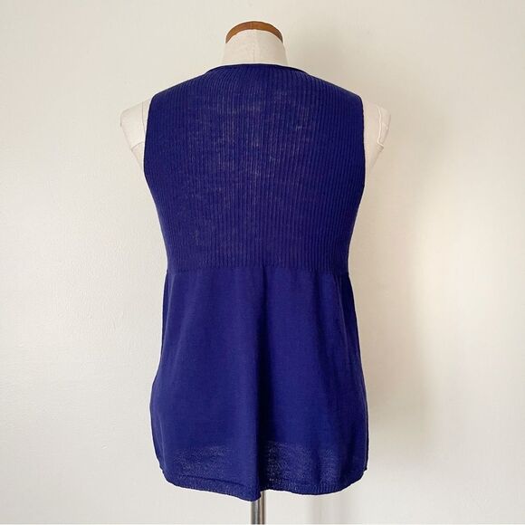 Eileen Fisher blue Cardigan Set Petite Small preowned office wear - Picture 6 of 7